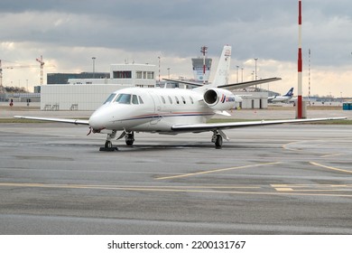 Warsaw, Poland - Mar 29, 2012 - Business Jet, Cessna 560XL Citation XLS, D-CAIR
