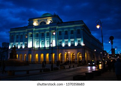 Warsaw, Poland, March 10, 2019: Polish Academy Of Sciences.