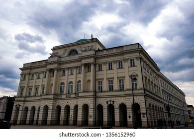 Warsaw, Poland, March 8, 2019: Polish Academy Of Sciences.