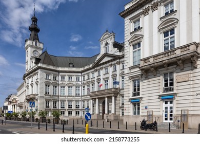 WARSAW, POLAND - MAY 17, 2022:  Exterior View Of The Brokerage House Of Bank Handlowy On Senatorska