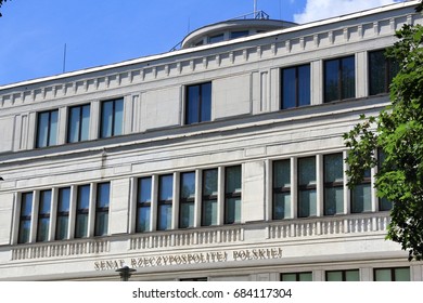 Warsaw, Poland - Senate Of The Republic Of Poland (Senat Rzeczypospolitej Polskiej).