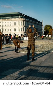 WARSAW, POLAND - SEPTEMBER 14, 2019: Katyn Massacre Memorial Day