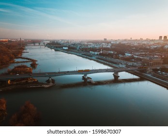 Warsaw Town Urban City Dron