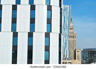 Warsaw,Poland. 27 September 2017. Holiday Inn Warsaw City Centre. The 15-storey Holiday Inn Warsaw-City Center Features 254 Rooms, Conference Facilities, A Bar, A Restaurant And A Gym.