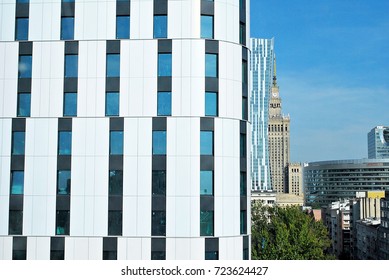 Warsaw,Poland. 27 September 2017. Holiday Inn Warsaw City Centre. The 15-storey Holiday Inn Warsaw-City Center Features 254 Rooms, Conference Facilities, A Bar, A Restaurant And A Gym.