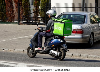 uber eats on motorcycle