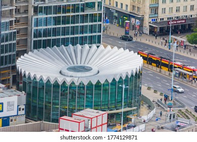 Warsaw/Poland - July 06, 2019:
Rotunda PKO BP, Bank Polski