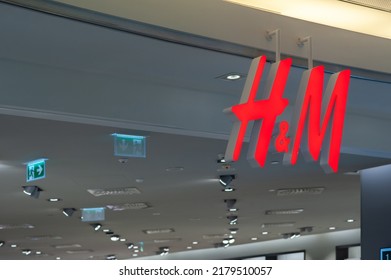 Warshaw, Poland - May 14, 2022: HM Store In Shopping Mall