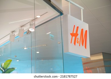 Warshaw, Poland - May 14, 2022: HM Store In Shopping Mall