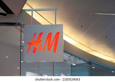 Warshaw, Poland - May 14, 2022: HM Store In Shopping Mall