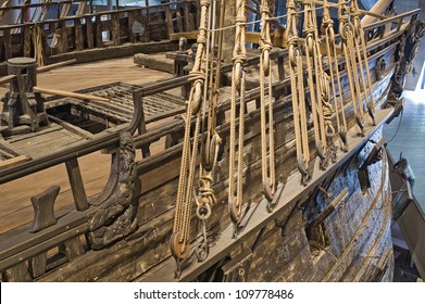 Warship In Vasa Museum In Stockholm