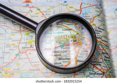 Warszawa On The Europe Map