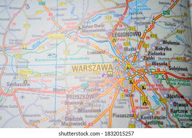 Warszawa On The Europe Map