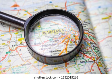 Warszawa On The Europe Map