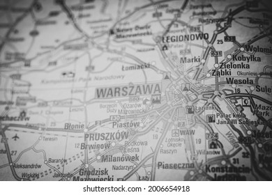 Warszawa On The Europe Map