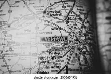 Warszawa On The Europe Map