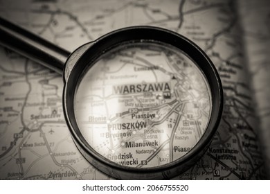 Warszawa On The Europe Map