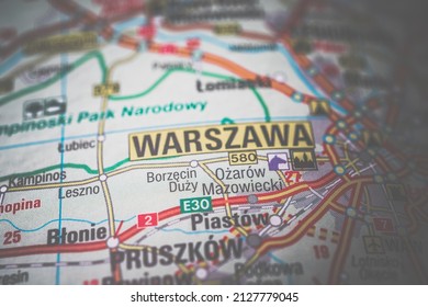 Warszawa On The Europe Map