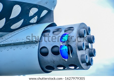 Warthog A-10 ground attack plane 30mm gatling gun
