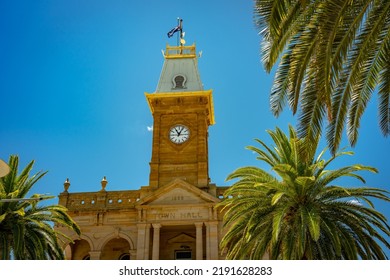 Warwick, Queensland, Australia - Jan 19, 2021: Town Hall Building Built In 1888