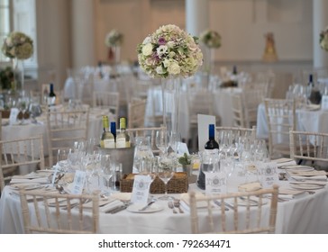 Table Set For An Event Party Or Wedding Stock Photos Images