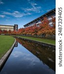 Warwick University, Coventry, Westmidlans, during autumn season.