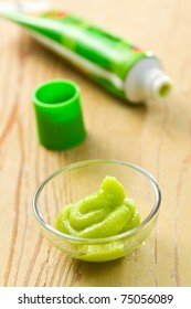 Wasabi Paste On Kitchen Table