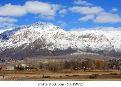 Wasatch Front Mountains In Utah