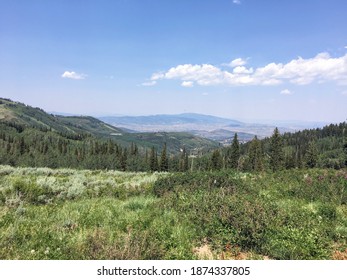 Wasatch Mountain Range From Midway Utah