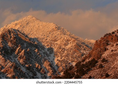 Wasatch Mountains At Sunset Near Brigham City, Utah