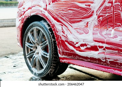 Wash a car