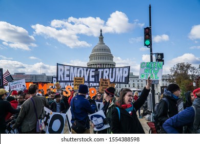 Washing DC, Washington/USA November 8, 2019 Environmental climate demonstration lead by Jane Fonda 
