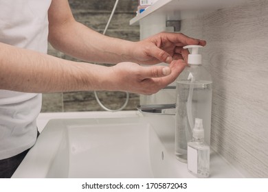 Washing hands rubbing with soap man for corona virus prevention, hygiene to stop spreading coronavirus.sanitiser, covid 19 - Shutterstock ID 1705872043