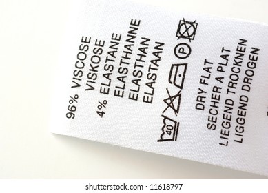 Washing Instructions Stock Photo (Edit Now) 11618797