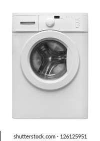 Washing Machine Isolated On White Background