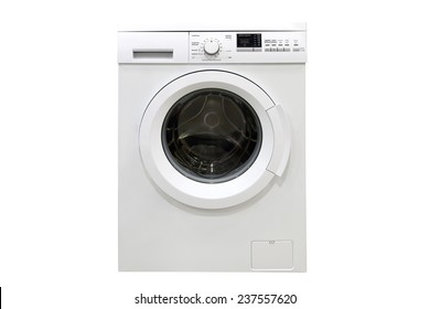 Washing Machine Isolated On White Background