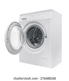 Washing Machine Isolated On White Background