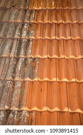 Washing The Roof House Before And After Dirty Comparison