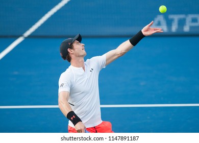 WASHINGTON – AUGUST 1: Andy Murray (GBR) Defeated Kyle Edmund (GBR) At The Citi Open Tennis Tournament On August 1, 2018 In Washington DC