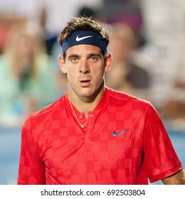 WASHINGTON – AUGUST 1: Juan Martin Del Potro (ARG) Defeats Lukas Lacko (SVK, Not Pictured) At The Citi Open Tennis Tournament On August 1, 2017 In Washington DC