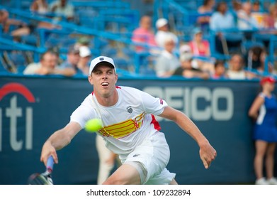 WASHINGTON - AUGUST 2: Sam Querrey (USA) Defeats Benjamin Becker (GER, Not Pictured) At The Citi Open Tennis Tournament On August 2, 2012 In Washington.