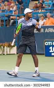 WASHINGTON - AUGUST 3:  Donald Young (USA) Defeats Tommy Haas (GER, Not Pictured) At The Citi Open Tennis Tournament On August 3, 2015 In Washington DC