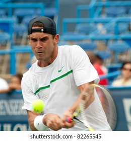 WASHINGTON - AUGUST 4: American Ryan Sweeting Falls To Top Seed Gael Monfils (FRA, Not Pictured) At The Legg Mason Tennis Classic On August 4, 2011 In Washington.