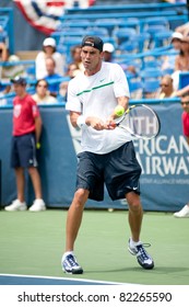 WASHINGTON - AUGUST 4: American Ryan Sweeting Falls To Top Seed Gael Monfils (FRA, Not Pictured) At The Legg Mason Tennis Classic On August 4, 2011 In Washington.