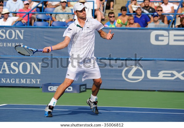 Washington August 9 Andy Roddick Usa Sports Recreation Celebrities Stock Image