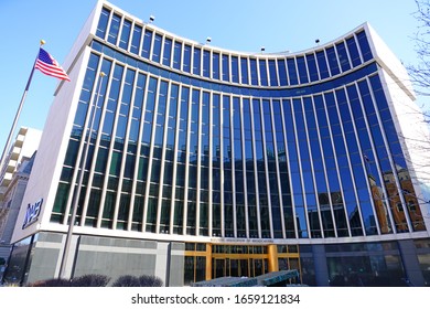 WASHINGTON, DC -21 FEB 2020- View Of The Headquarters Building Of The National Association Of Broadcasters (NAB) Located In Washington DC.