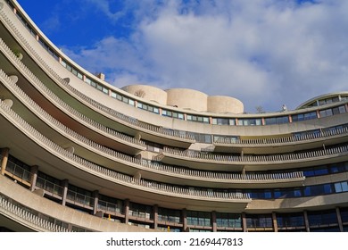 WASHINGTON, DC -25 MAR 2022- View Of The Watergate Building Complex In Washington DC, Famous For The Nixon Scandal.