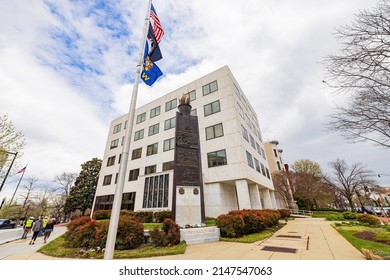 Washington DC, APR 1 2022 - Overcast View Of The Veterans Of Foreign Wars