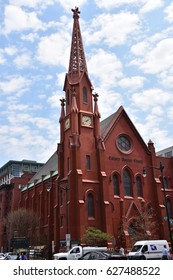 WASHINGTON, DC - APR 14: Calvary Baptist Church In Washington, DC, As Seen On April 14, 2017. It Severed Ties With The Southern Baptist Convention In July 2012.