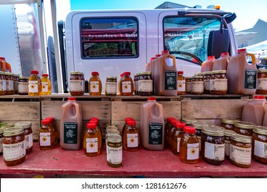 Washington, DC - April 10, 2016 - Farmers Market Dupont Circle In Spring